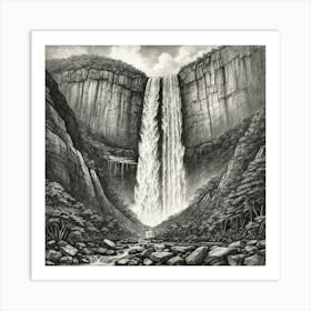 Waterfall 3 Art Print