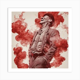 Laughing Man Art Print