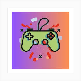 Video Game Controller 8 Art Print