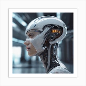 Futuristic Woman 126 Art Print