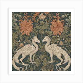 William Morris Prints Featuring Elaborate Designs Art Print