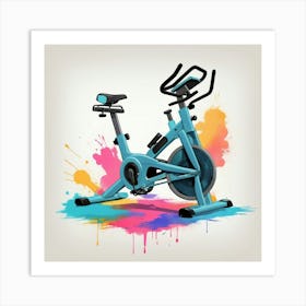 Exercise Bike Art Print