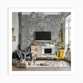 Modern Living Room Art Print
