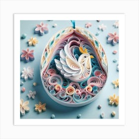 Quilling Art 4 Art Print