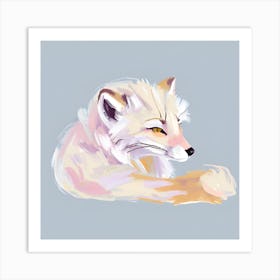 Arctic Fox 04 Art Print