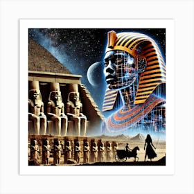 Egyptian Nubian Illustration Art Print