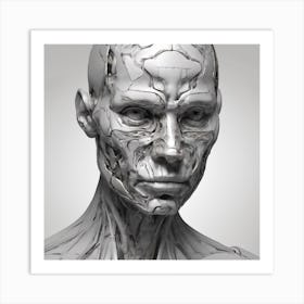 Robot Head 56 Art Print