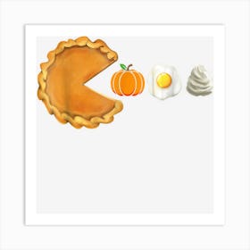 Pumpkin Pie Thanksgiving Day Pumpkin Puree Egg Costume Art Print