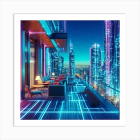 Futuristic Cityscape 31 Art Print