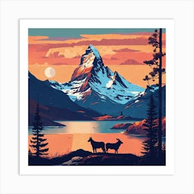 Mountains Of Switzerland Art Print