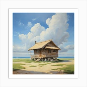 House On The Beach Art Print