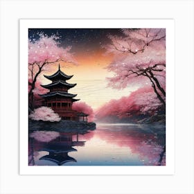 Sakura Blossoms 10 Art Print