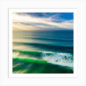 Sunrise Over The Ocean 2 Art Print