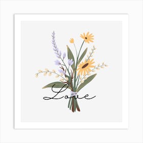 Flower With Love Mug Art Print