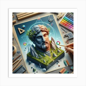 3d Art Art Print