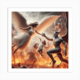 Angels And Demons III Art Print