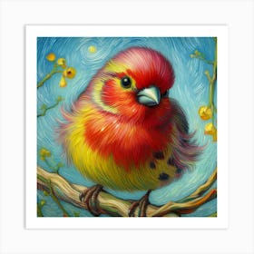 Bird On A Branch 4 Art Print