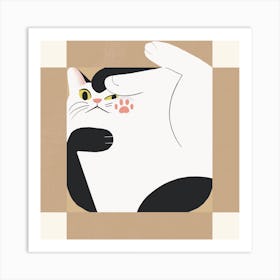 Kawaii Cat Art Print