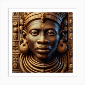 African Head Art Print