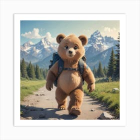 Bear At The Grand Tetons Art Print