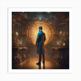 Man In Top Hat 1 Art Print