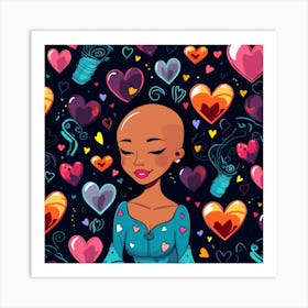 Heart Of A Woman Art Print