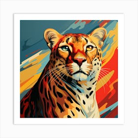 Leopard Painting Art Print