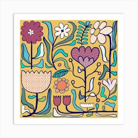 My yellow Garden Art Print