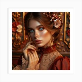 Victorian Beauty Art Print