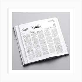 Newspaper 2 Art Print