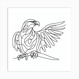 Eagle Picasso style 2 Art Print