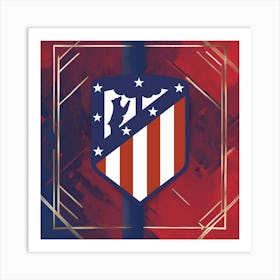 Atlético de Madrid Logo Wall Art 18 Art Print