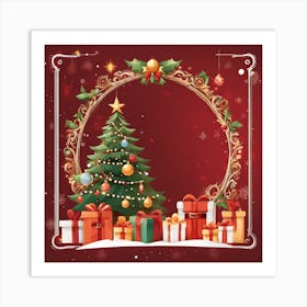 Christmas Frame 1 Art Print