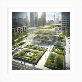 Green Roof Art Print