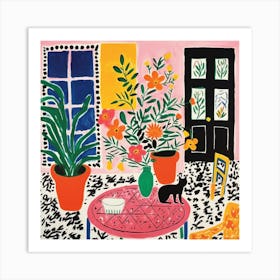 Room With A Cat Art Print