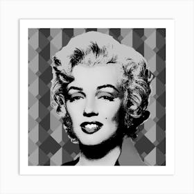 MARILYN BW Art Print