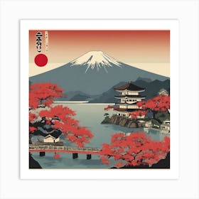 Japanese Landscape Art Print