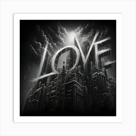 Love In The Sky Art Print