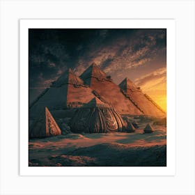 Egyptian Pyramids 1 Art Print