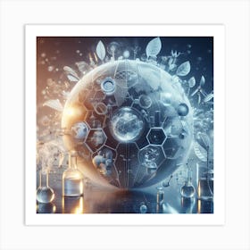 Concept Of Science And Technology Art Print