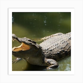 Crocodile Art Print