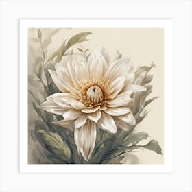 Dahlia Art Print