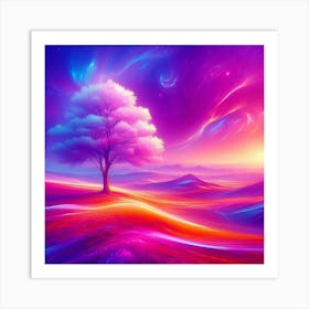 Tree In The Sky 53 Art Print