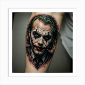 Joker Tattoo 7 Art Print