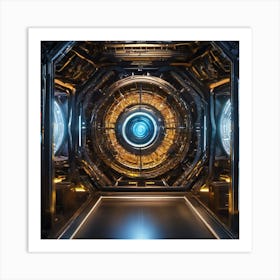 Futuristic Spaceship Art Print