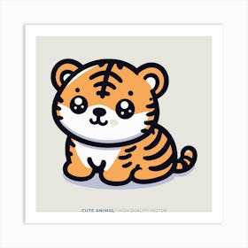 Cute Tiger 20 Art Print