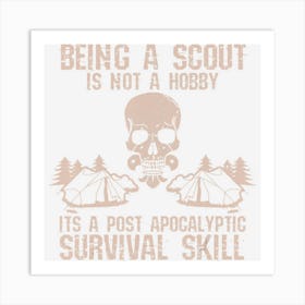 Scout Funny Outdoor Camping Gift Art Print