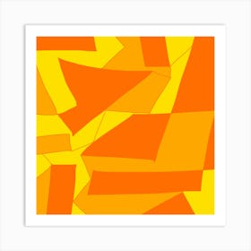 Pattern Abstract Triangle Simple Art Print