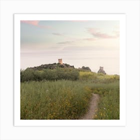 SQUARE Dreamy Tonnara Di Scopello - Sicily, Italy Art Print Art Print