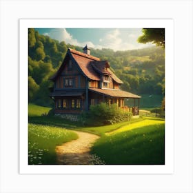 House In The Countryside 12 Art Print